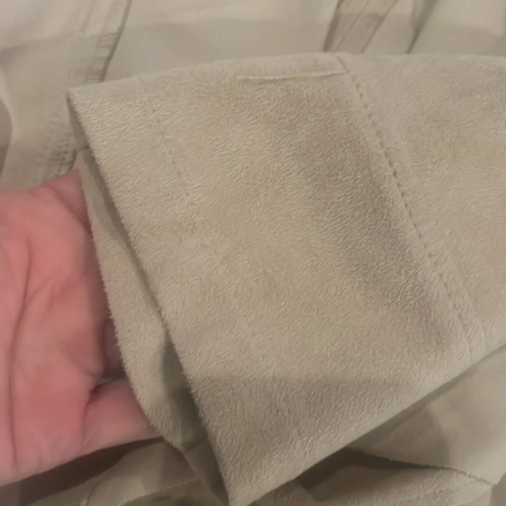Faux Suede Tan jacket Size L